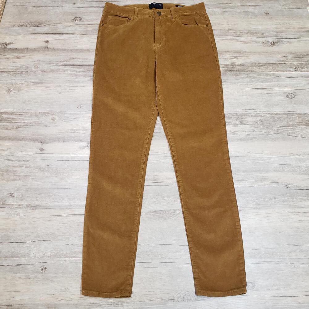 Sanctuary Pants Womens 8 Brown Corduroy Social Skinny Standard Rise Khakis